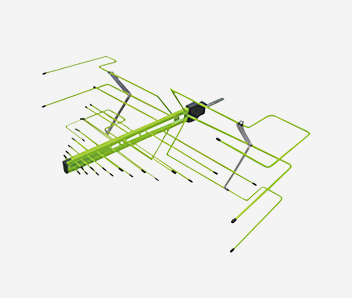 Folding Log-Periodic Antenna